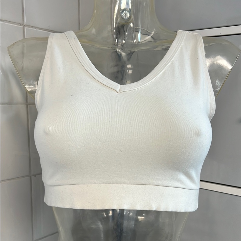Real-Deal Vintage Crop Top L 80s Jumping Joy. Nice!